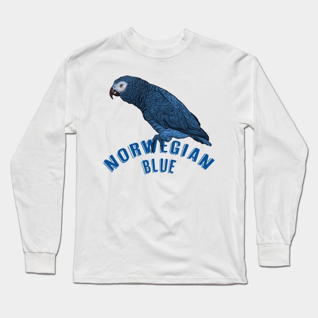 The Norwegian Blue Long Sleeve T-Shirt by MichaelaGrove